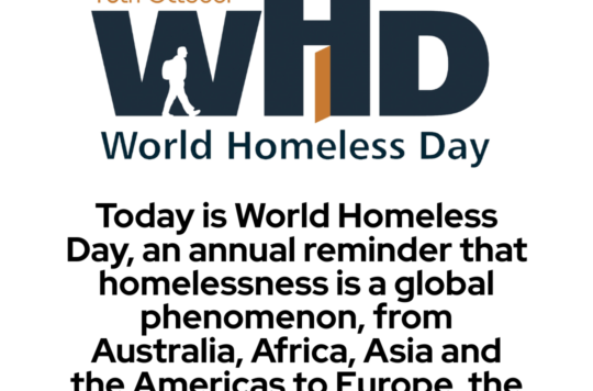 Today is World Homeless Day an annual reminder that homelessness is a global phenomenon from Australia Africa Asia and the Americas to Europe the UK and indeed Scotland